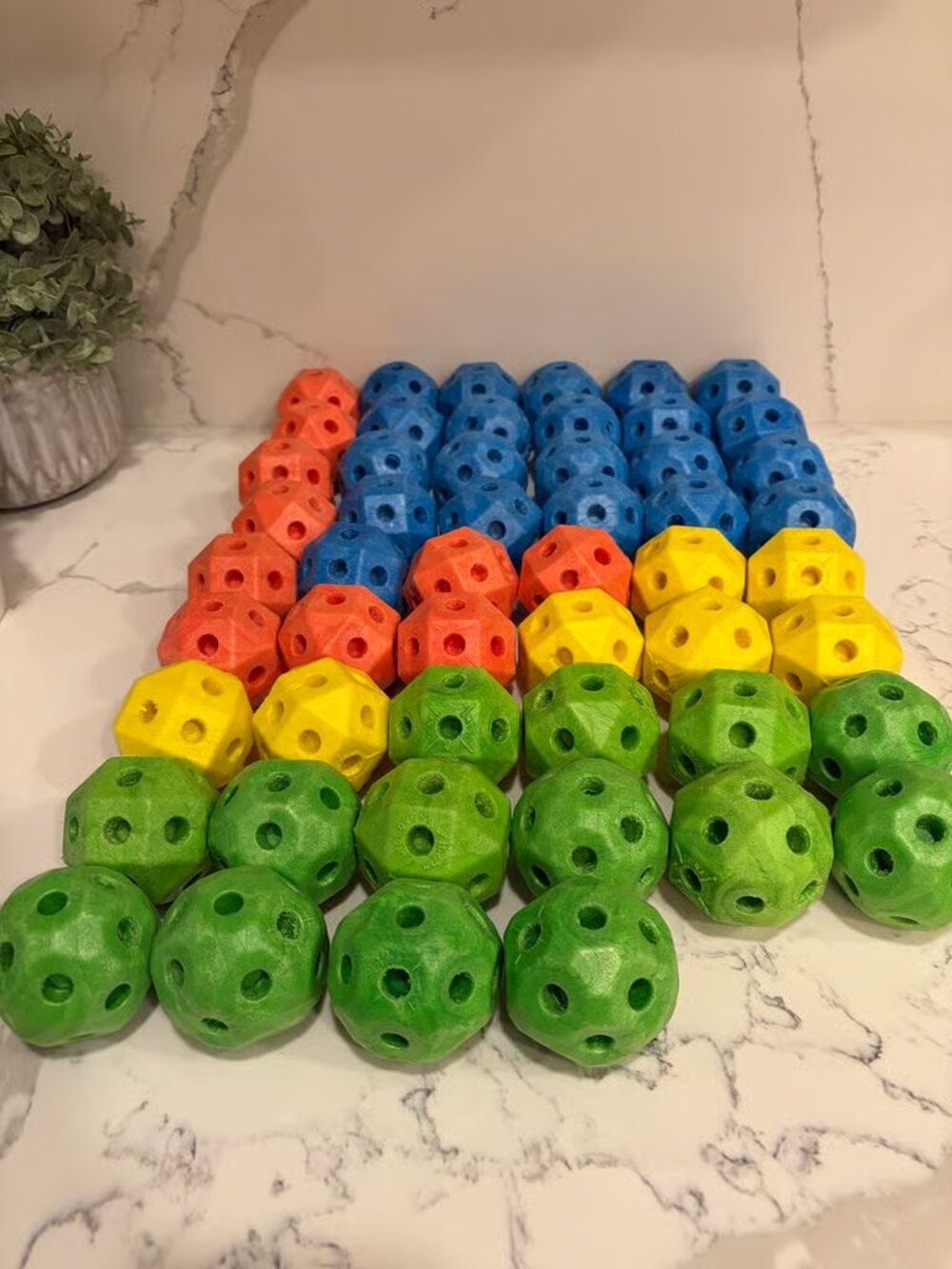 52 Discovery Kids Fort Replacement Connector Balls ONLY 2” Faceted Style